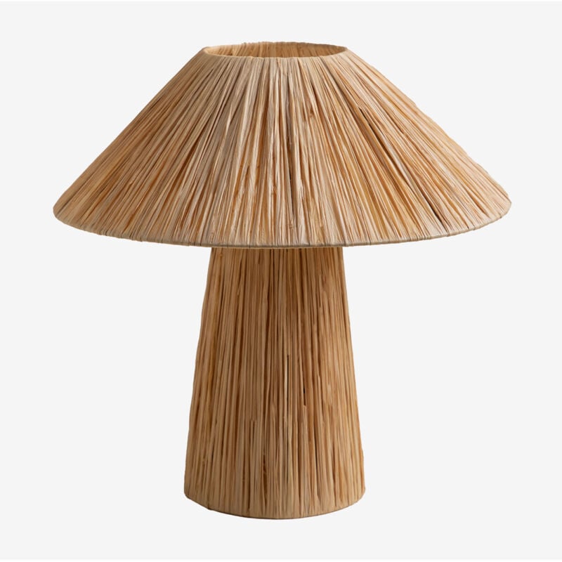 Lampe de table en raphia Aruel Sklum naturel