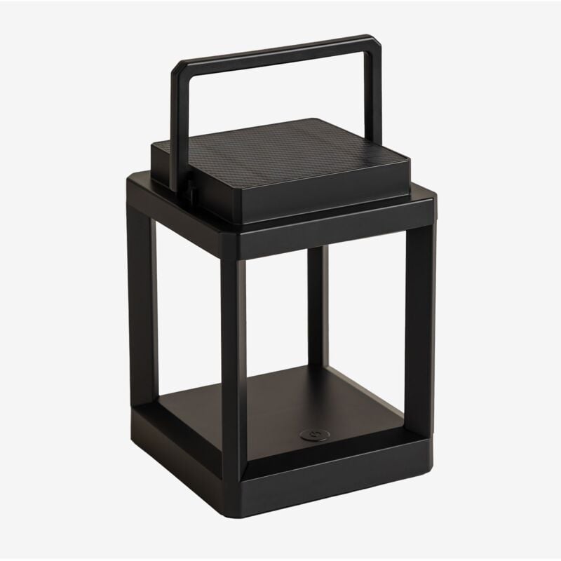 Lampe de table solaire à led sans fil d'extérieur Nualla Sklum Noir