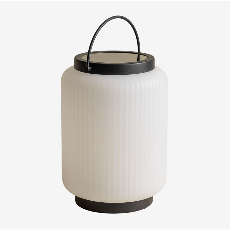 Lampe de table solaire led sans fil d'extérieur Luize Sklum Noir