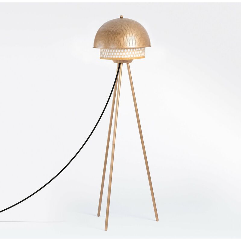 Sklum - Lampadaire Ëlsy 03 Acier Doré - Doré
