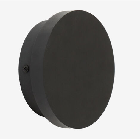 SKLUM LED-Badezimmer-Wandleuchte Arizona aus Edelstahl Schwarz Ø12 cm                                 