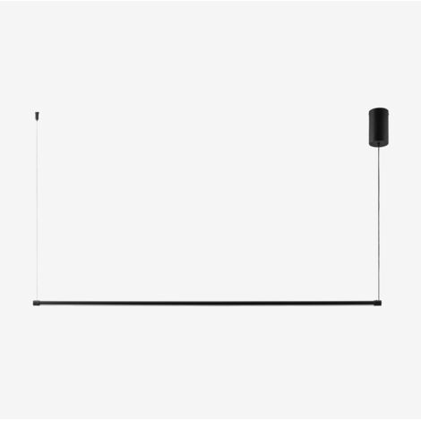 SKLUM Lineare LED-Deckenleuchte aus Metall (122 cm) Bergene Schwarz