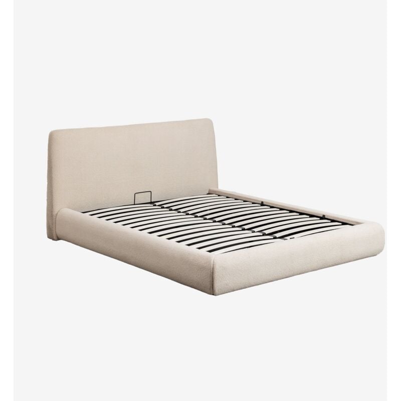 Sklum - Canapé-lit pliant en peau de mouton Norena