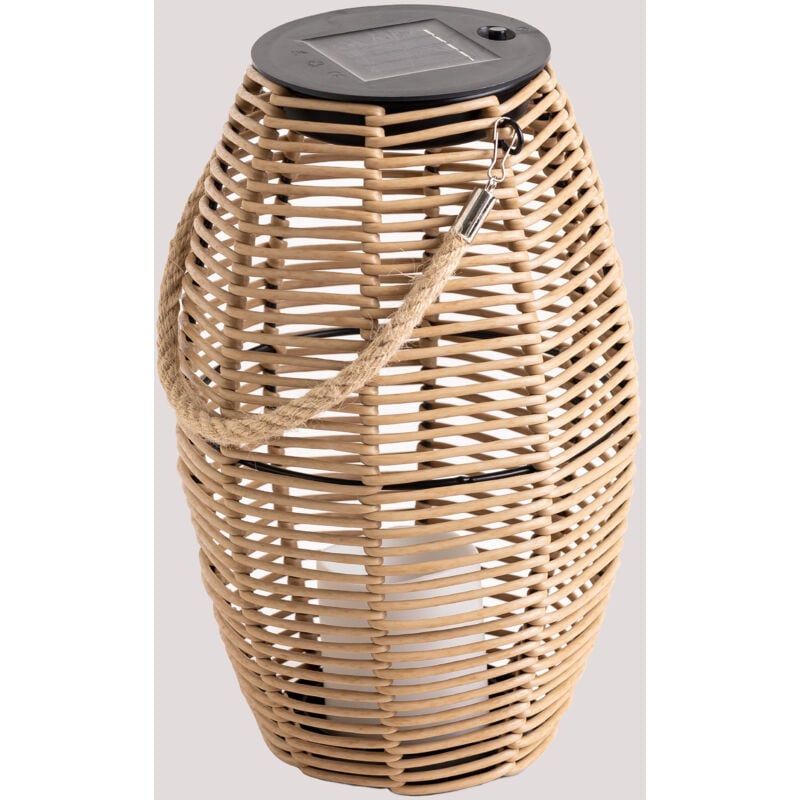 

Lámpara de Mesa Solar LED para Exterior Vanir Marrón Natural - Sklum