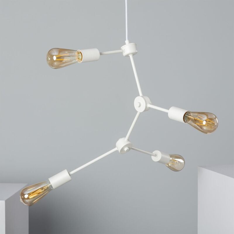 

Lámpara Colgante de Metal Molecular Blanco - Blanco