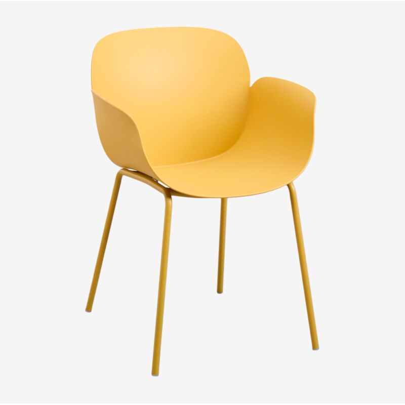 Sklum - Lot de 2 chaises de salle à manger Lynette Jaune Albero