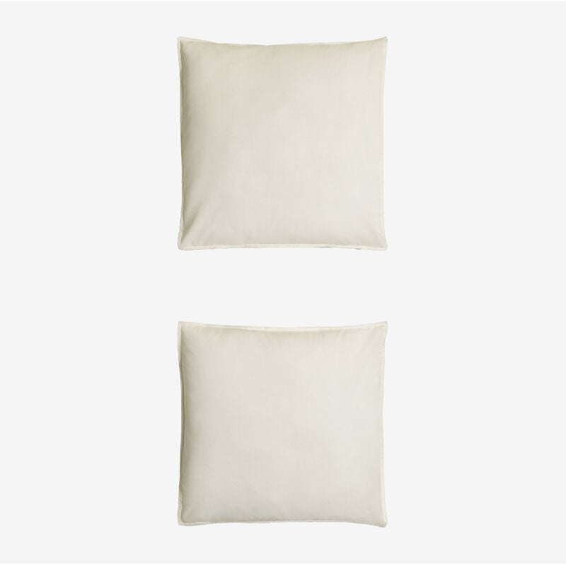 Sklum - Lot de 2 taies d'oreiller en lin Sorana 160g/m² Blanc