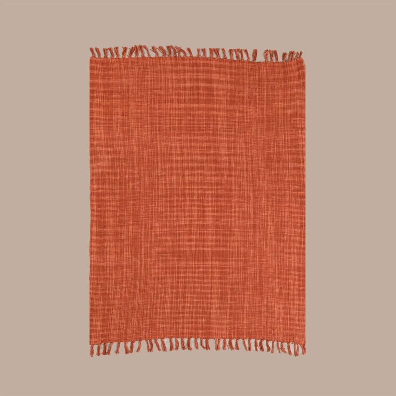 

Sklum - Manta Plaid en Algodón Fenna Coral
