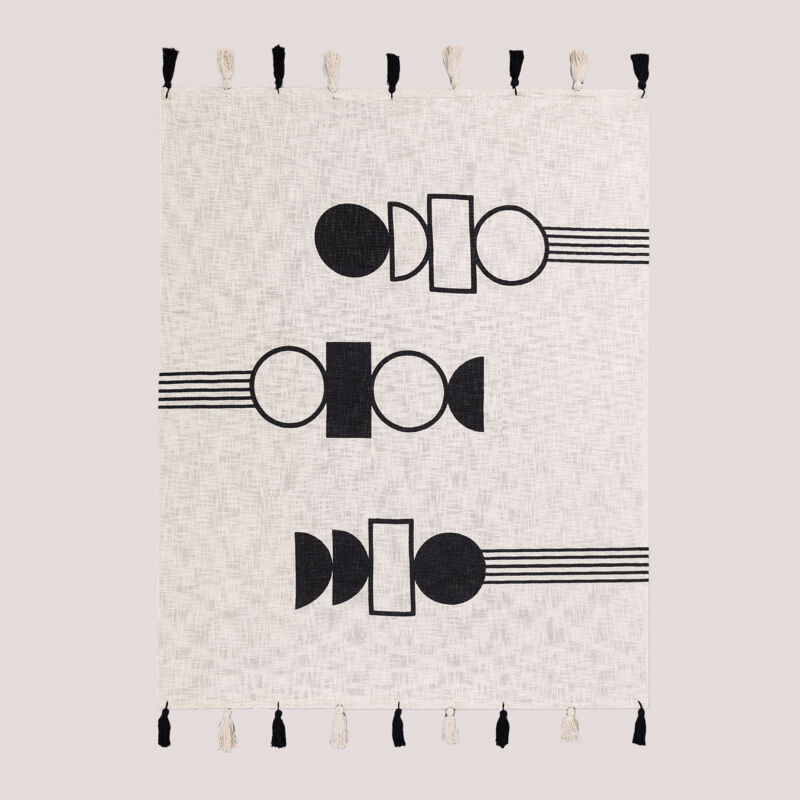 

Manta Plaid en Algodón Luk Beige Lino - Sklum