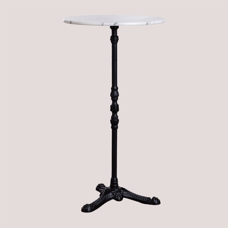 

Mesa Alta de Bar en Mármol Lupin Slim Blanco - Sklum