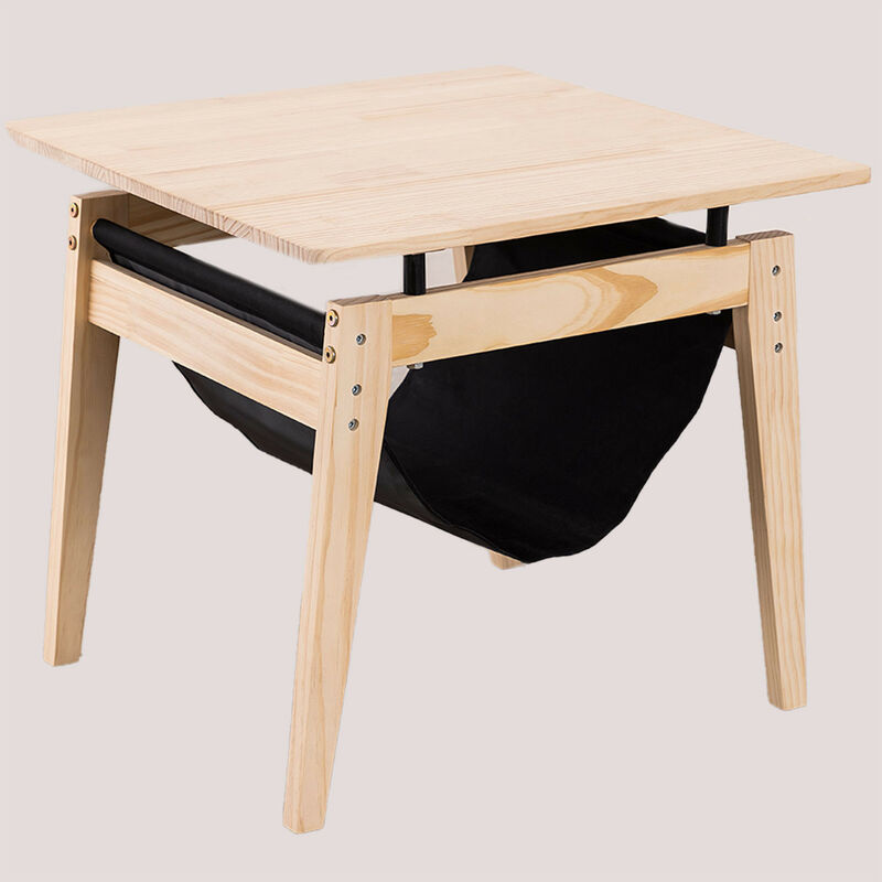 

Mesa Auxiliar con Cama para Mascotas Kravit Madera Natural - Sklum