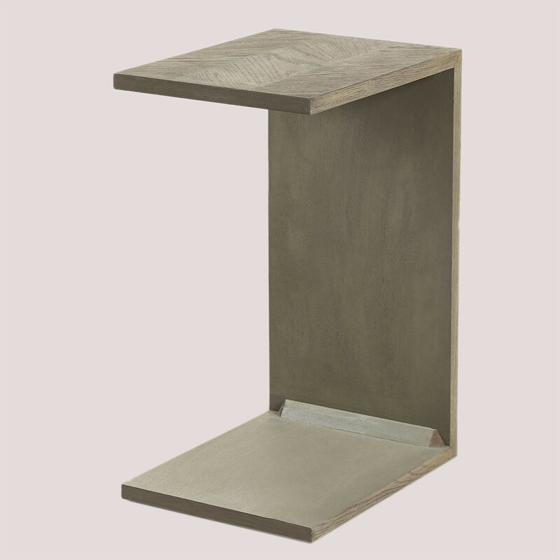 

Mesa Auxiliar en Madera de Olmo Belah Gris Ágata - Sklum