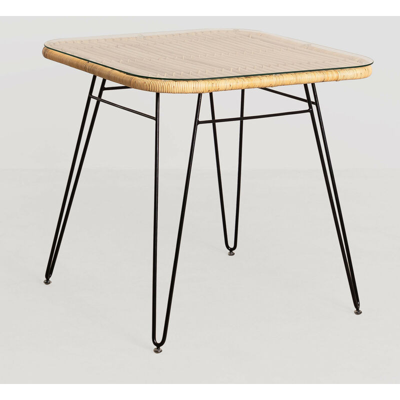 

Mesa de Comedor en Ratán Zenta SKLUM - Marrón Madera Natural