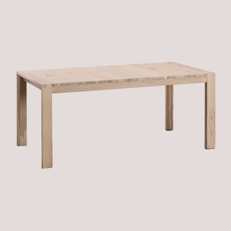 

Mesa de Comedor extensible en Madera (170x95 cm) Quëbi Madera Natural - Sklum