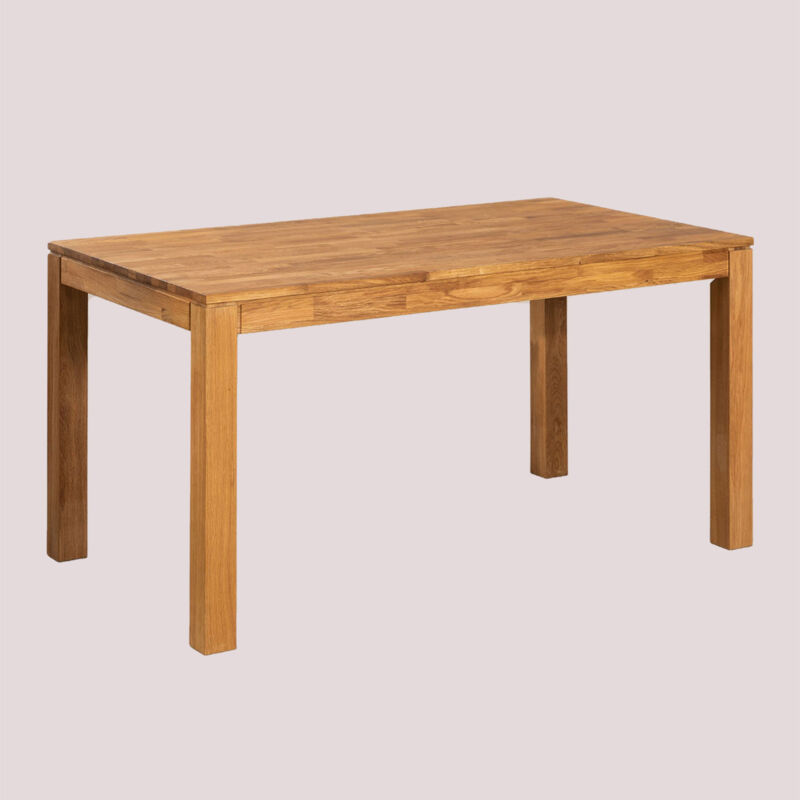 

Mesa de Comedor Rectangular (140x80 cm) Romer SKLUM - Marrón Roble