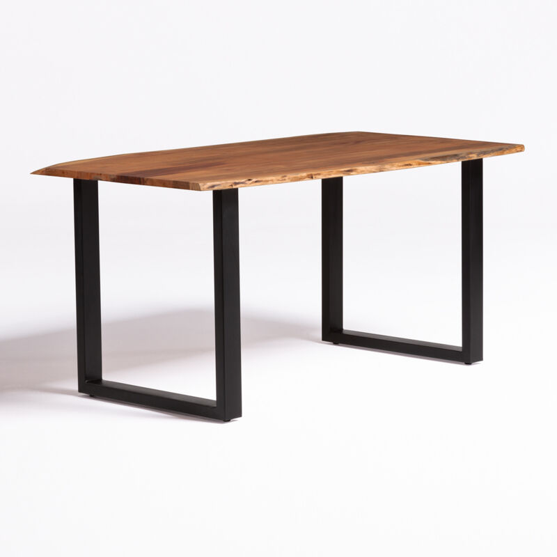 

Mesa de Comedor Rectangular en Madera Reciclada de 160 cm Sami SKLUM - Negro