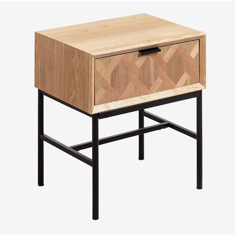 

Mesita de Noche en Madera de Fresno Gugh Madera Natural - Sklum