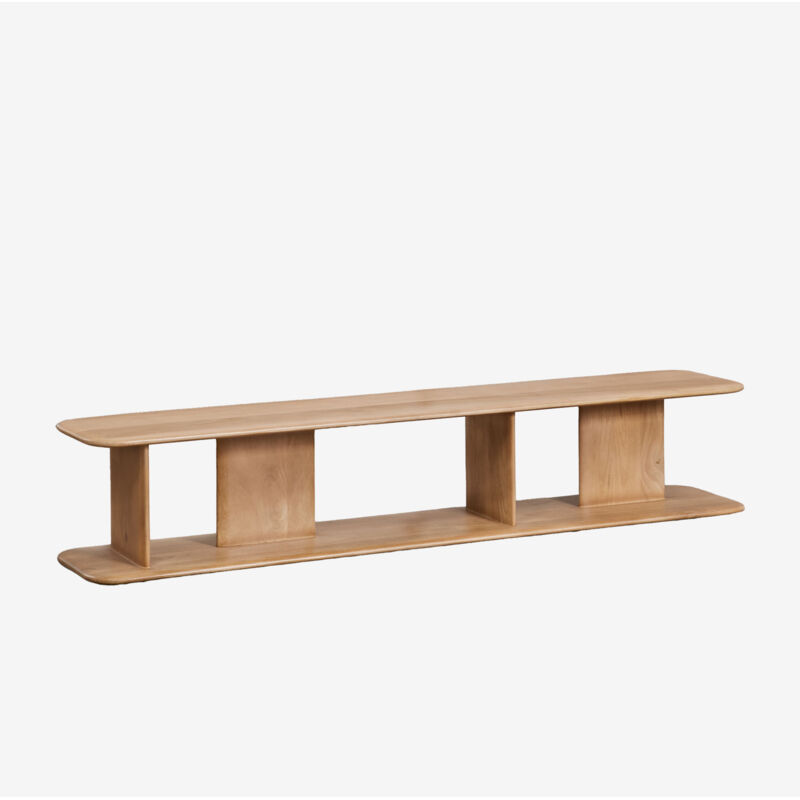 Meuble TV ↔︎180 cm en bois de manguier Miller SKLUM 180x35 cm Meuble TV ↔︎180 cm en bois de manguier Miller SKLUM 180x35 cm
