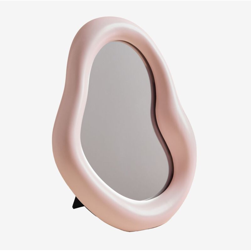 Miroir de table 20x30 cm en céramique Estony Sklum Rose Noisette