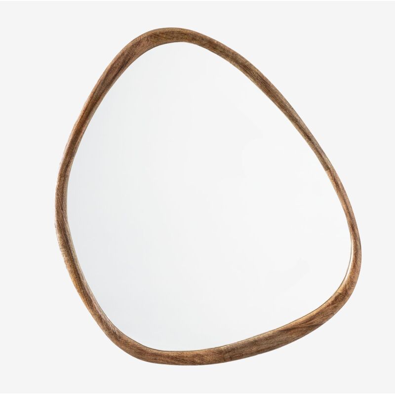 Sklum - Miroir mural en bois de manguier (86x70 cm) Dilian