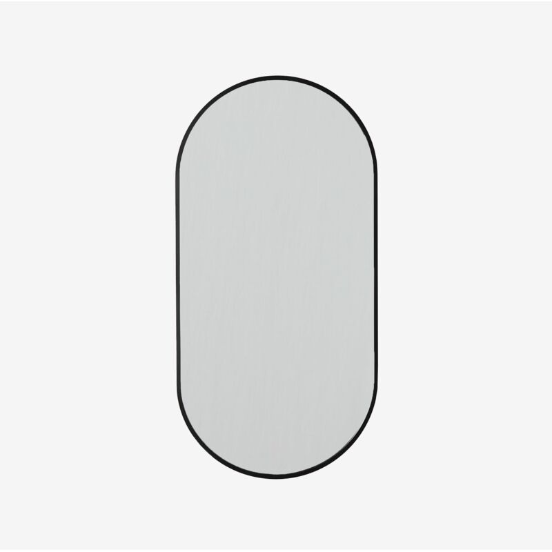Sklum – Miroir mural ovale en aluminium 35x70 cm – Verre flotté 3 mm – Installation facile – Pour entrée ou chambre Sklum – Miroir mural ovale en aluminium 35x70 cm – Verre flotté 3 mm – Installation facile – Pour entrée ou chambre