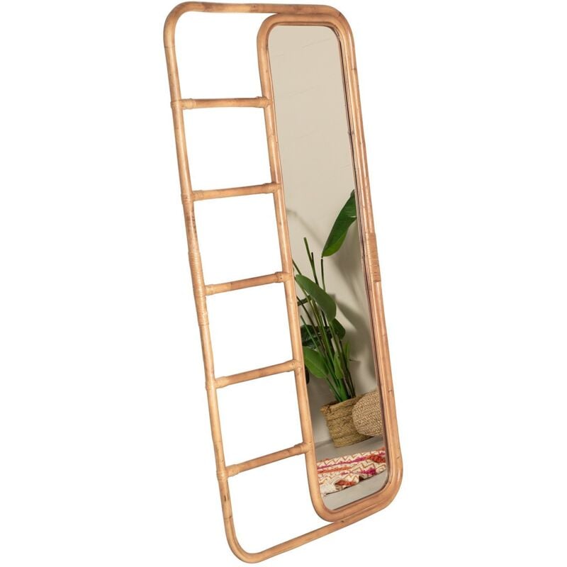 Miroir sur Pied Rectangulaire en Bambou avec Suspension (153x78,5 cm) Marcus Sklum