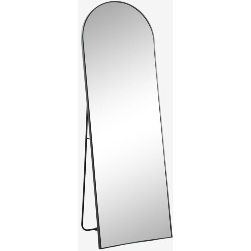 Sklum - Miroir sur pied en aluminium (50x150 cm) Naruvy Noir
