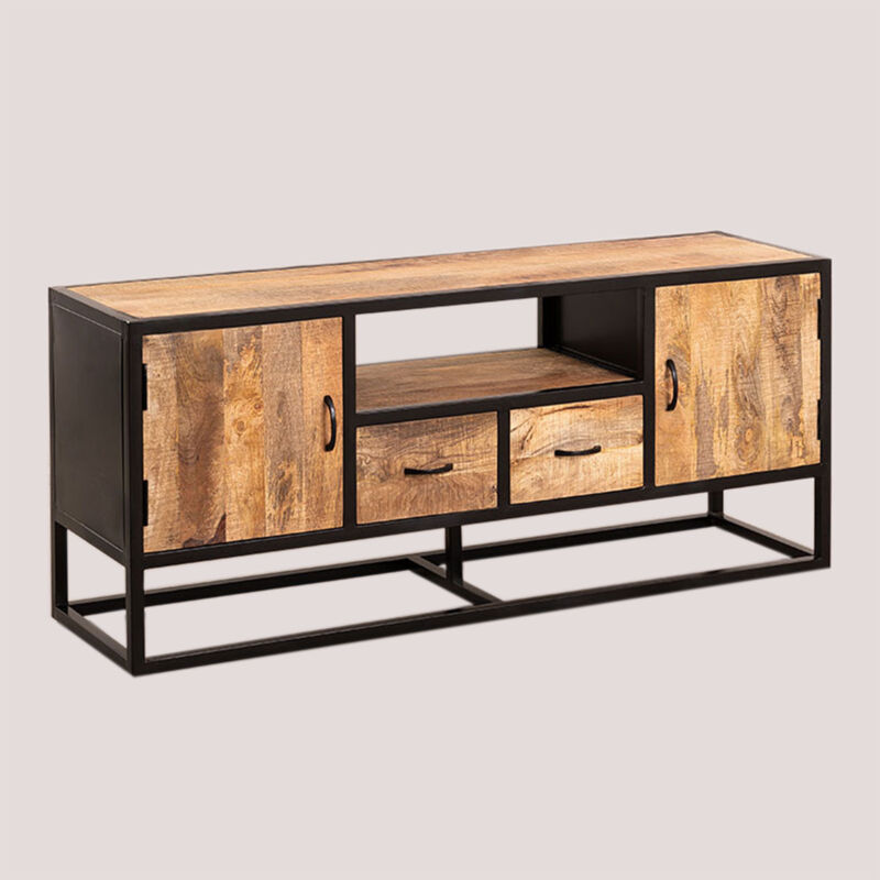 

Mueble de TV en Madera Bavi Madera Natural - Sklum