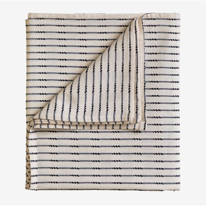 Nappe en Coton (140x240 cm) Oziel Sklum Beige Crème