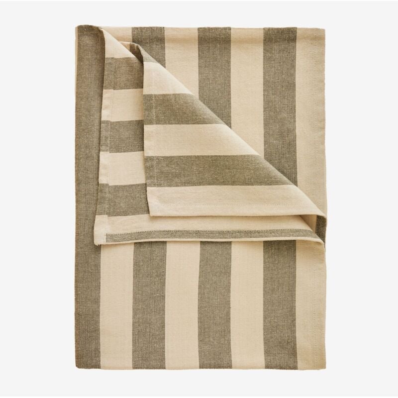 Sklum - Nappe en coton Efarin Vert Militaire 170 x 170 cm