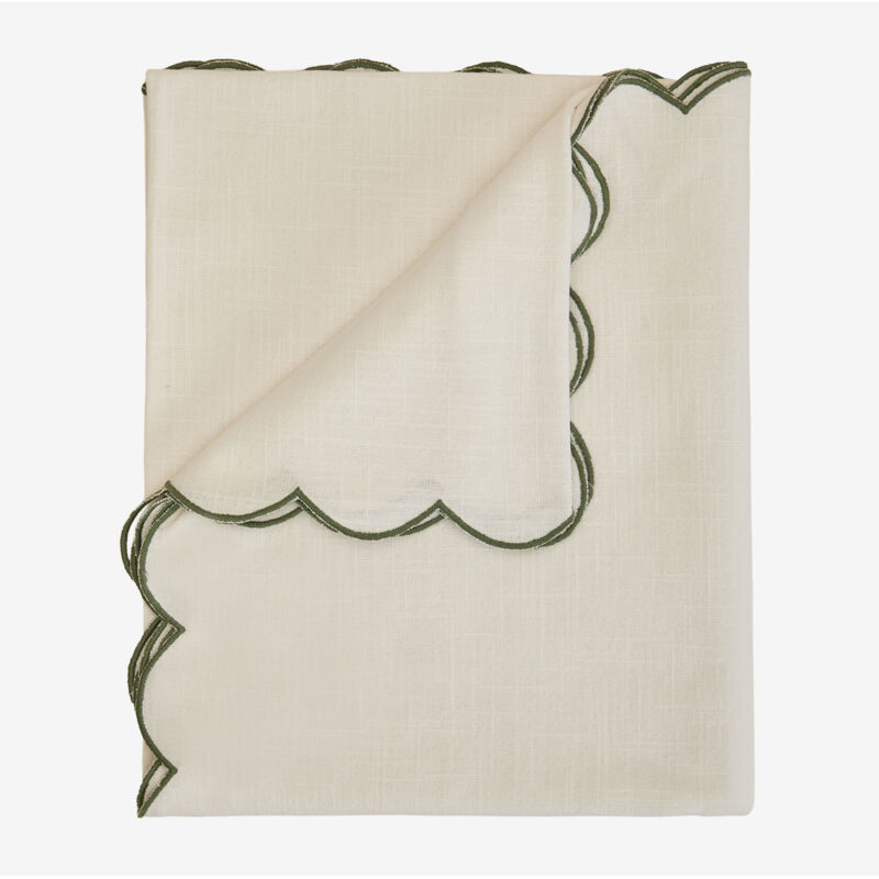 Nappe en coton Usnavy de 170x250 cm SKLUM Vert Choux