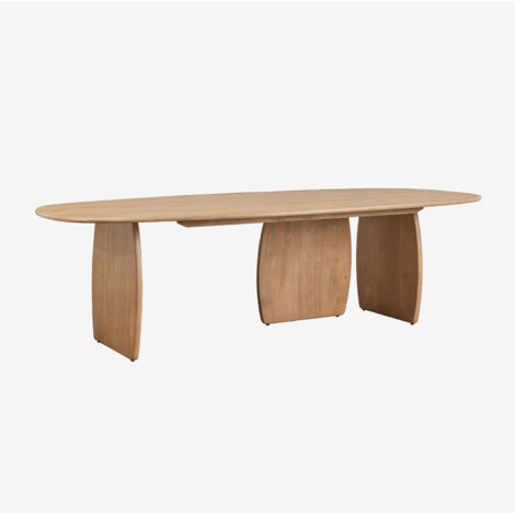 SKLUM Ovaler Esstisch 260x120 cm aus Agathe-Mangoholz              Braun Natur                     