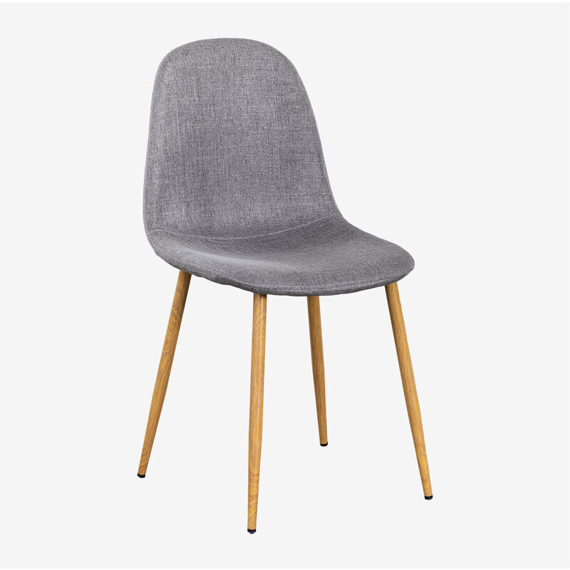 

PACK 2 Sillas de Comedor Glamm Madera Natural Gris Claro - Sklum