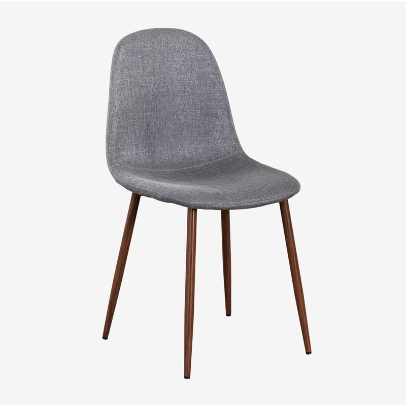 

PACK 2 Sillas de Comedor Glamm SKLUM - Madera Oscura Gris Claro