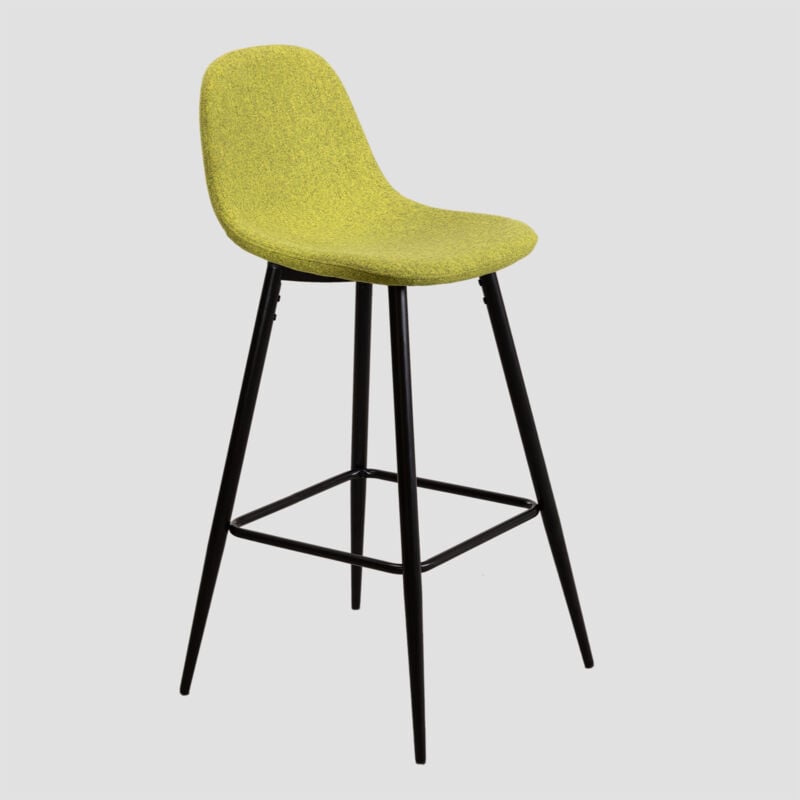

Pack 4 Taburetes Altos Glamm SKLUM - Negro Verde Pistacho