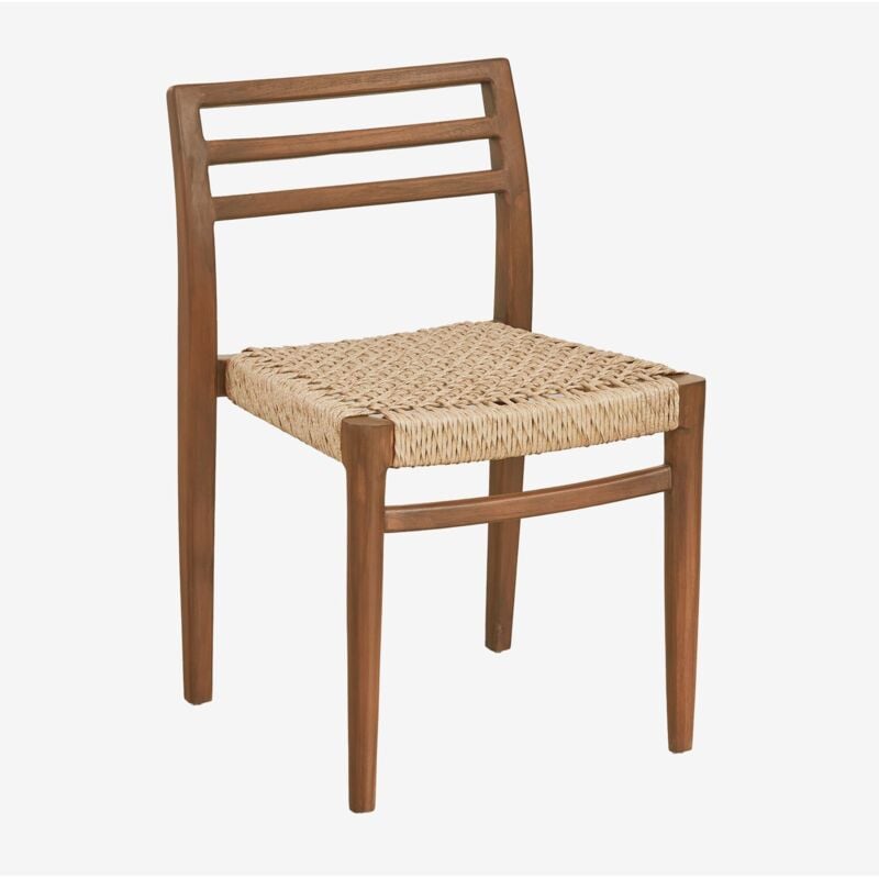 Sklum - Pack de 2 chaises de salle à manger en bois de teck Lulea