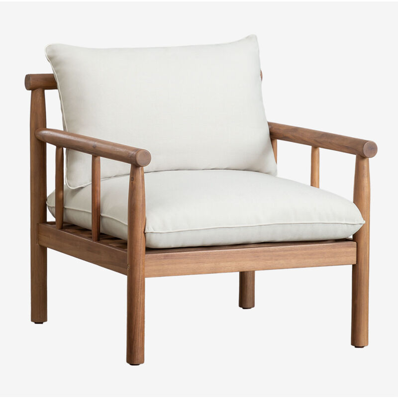 Sklum - Pack de 2 fauteuils de jardin en bois d'acacia Melvin