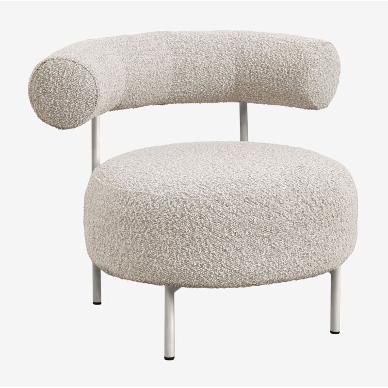 Pack de 2 fauteuils en tissu bouclé Arieta SKLUM