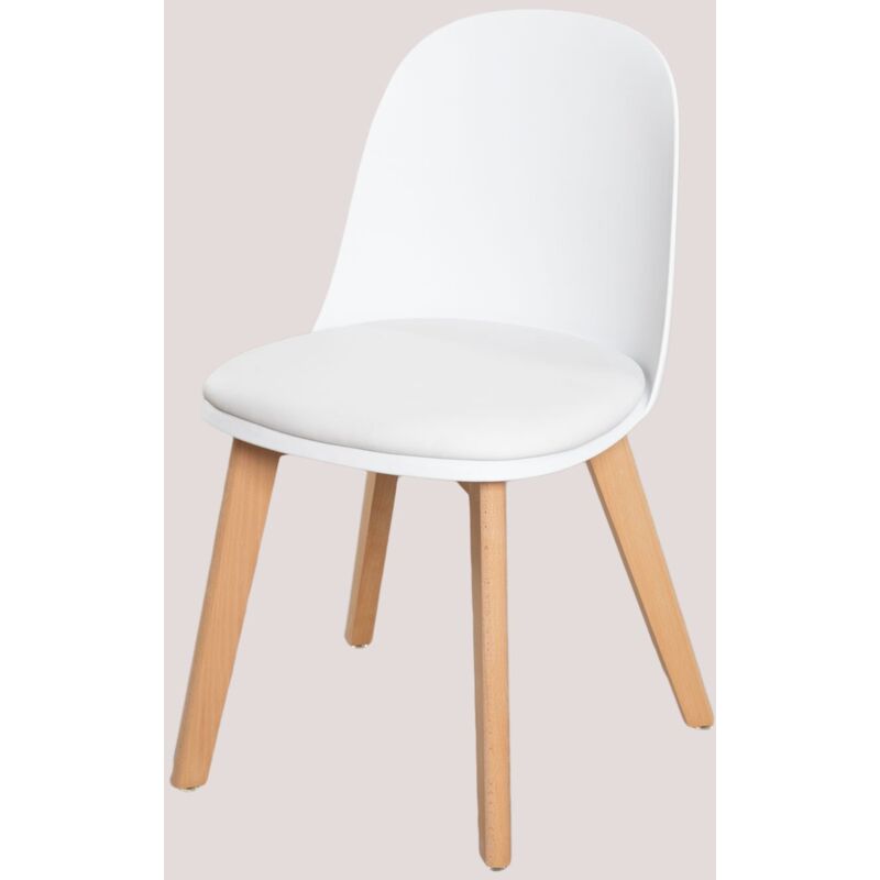Sklum - Pack de 4 chaises de salle à manger Belyna Blanc