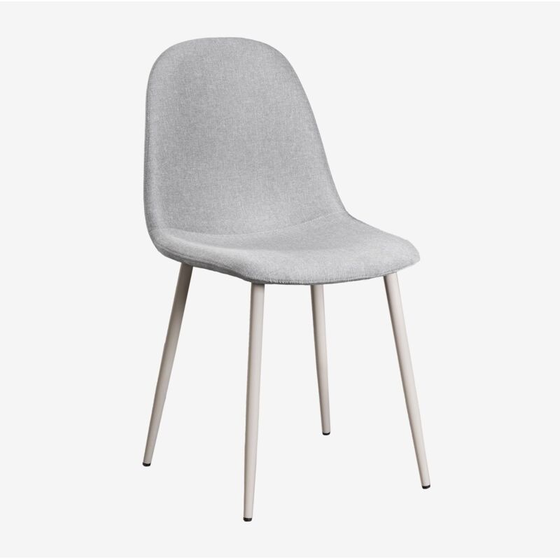 Sklum - Pack de 4 chaises de salle à manger Glamm Deluxe Gris Taupe Clair