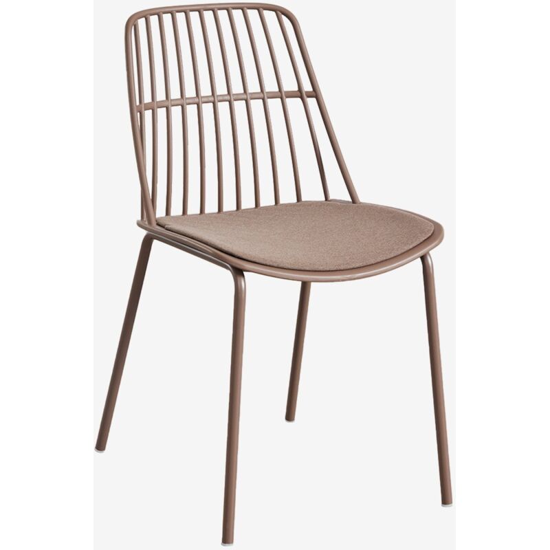 Sklum - Lot de 4 chaises de salle à manger Maeba Brun Praliné