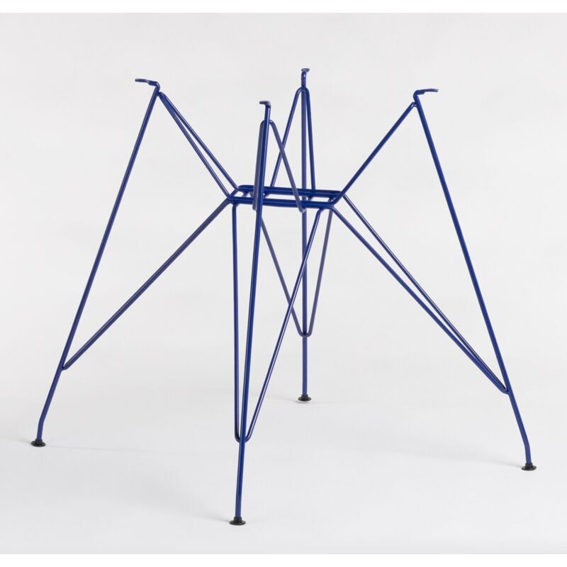 Pieds Table Brich Ø120 en Verre Mate Sklum Bleu Ken