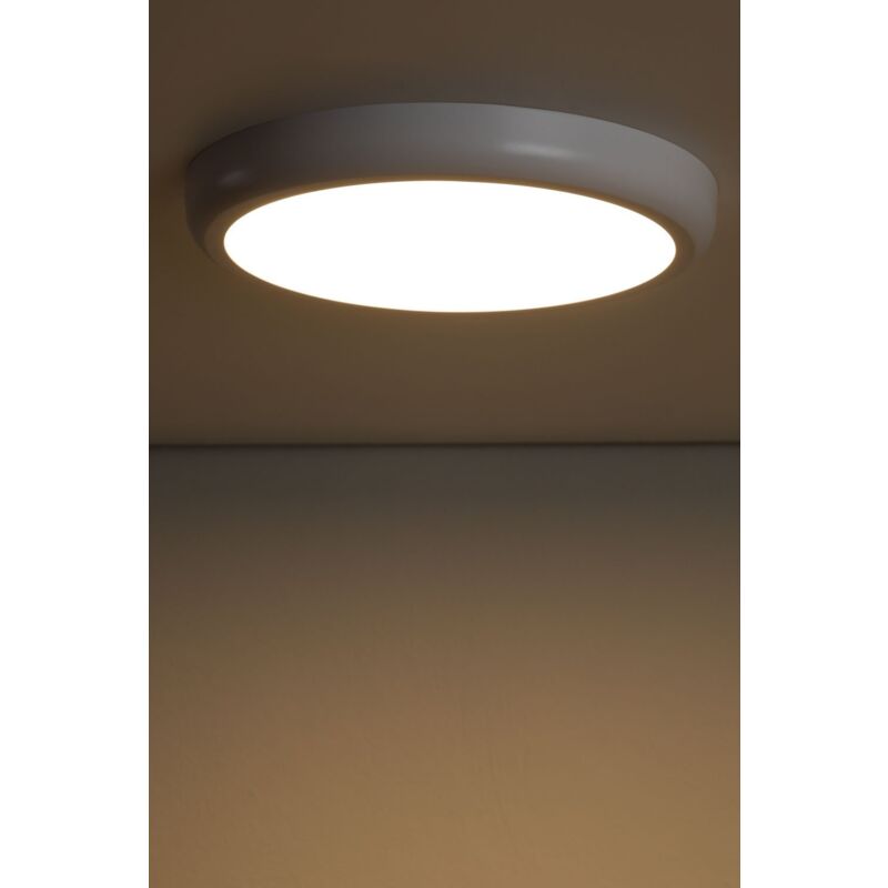 

Plafón LED en Aluminio Tarik Ø30 cm Blanco Cálido - Sklum