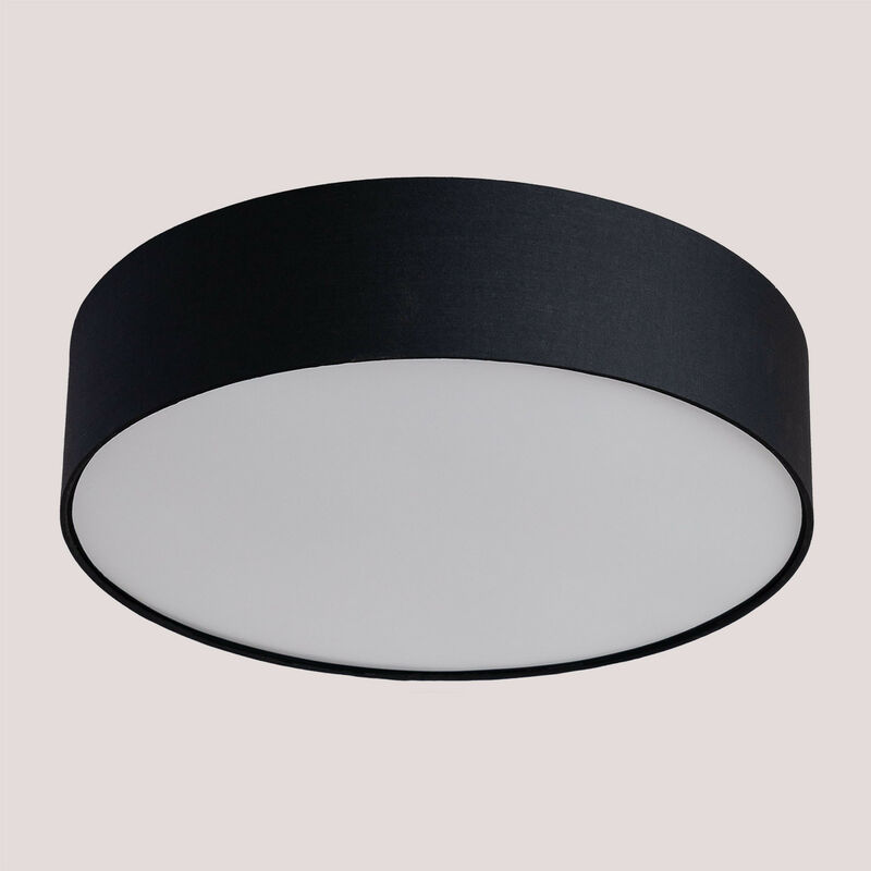 

Plafón LED en Tela Godric Ø50 cm SKLUM - Negro