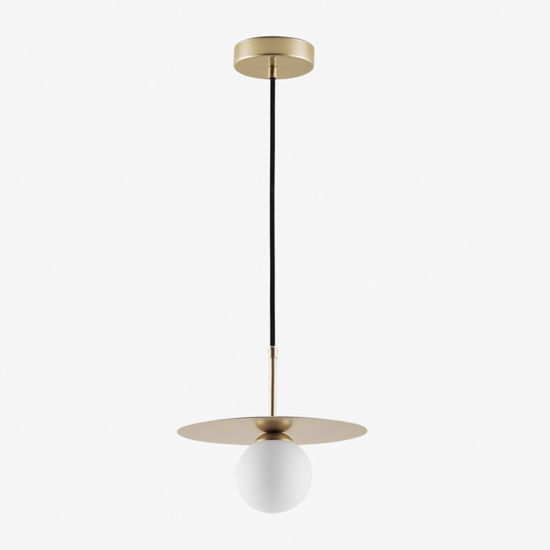 Sklum - Plafonnier boule en verre Jorien Or