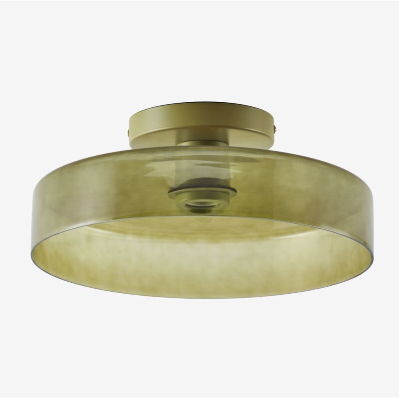 Plafonnier de salle de bain en verre Jaxal SKLUM Vert Cactus Ø35 cm