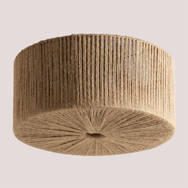 Sklum - Plafonnier en corde naturelle Yarcuy naturel