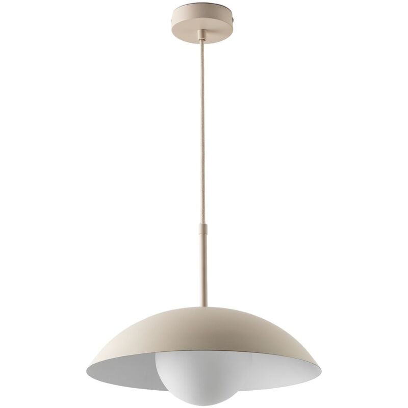 Sklum - Plafonnier en métal Javiane Tapioca Beige