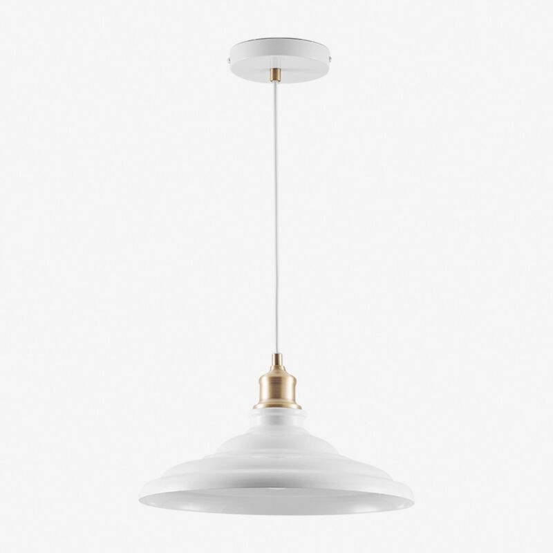 Sklum - Plafonnier en fer Lenorita Blanc