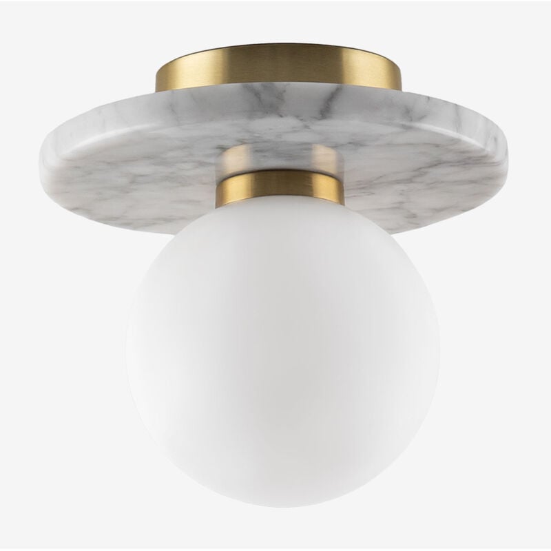 Plafonnier Eustace en marbre et verre Sklum Marbre